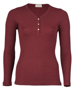 Engel Damen-Shirt Wolle Seide (burgund)